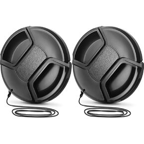 Altura Photo 58mm Lens Cap, Cover for Canon EOS Rebel T3, T7, 80D, 2pk | Protects Your Lens from Dust & Scratches for Canon 90D, T6, T2i & More Rebel Series Cameras in Kuwait