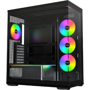 حافظة كمبيوتر MONTECH TG3 High Airflow ATX Mid-Tower للكمبيوتر الشخصي، جاهزة للاتصال الخلفي، أسود | دعم وحدة معالجة الرسومات مقاس 430 مم، ودعم الرادياتير مقاس 360 مم، ومراوح ARGB Unibody المثبتة مسبقًا، ومنفذ USB-C، ومنصة العرض، وما يصل إلى 9 مراوح in Kuwait