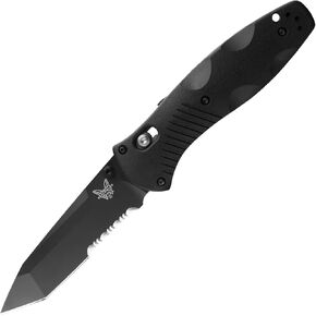Benchmade Barrage Tactical Knife, 154CM Steel Blade (583SBK) | Black Valox handle, Drop-Point blade in Kuwait