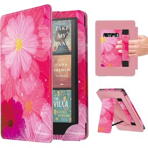 Foilo Case for 7"/6.8" Kindle Paperwhite (12th/11th Generation 2024/2021) | Famavala Slim Cover with Auto Wake/Sleep for Kindle Colorsoft Signature Edition 1st Gen (Blue Floral) in Saudi Arabia