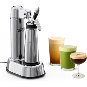 NitroPress Pro Electric Nitro Cold Brew Coffee & Cocktail Maker | Air-Powered, Nitrogen Infuser for Coffee Matcha Cocktails & Drinks, Stainless Steel, Home Bar Beverage System in Saudi Arabia