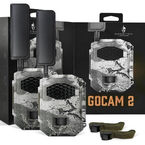 Spartan Camera GoCam2 Cellular-2 Pack, APP Control Trail Camera, 4G LTE, 1080P Video, FHD Photos, No Glow, Night Vision, Motion Activated, IP65 Water Resistant (Spartan Areus, Multi-Carrier) in Saudi Arabia