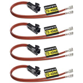 72-4568 Speaker Wiring Harness, 4 Pcs for Chevy Silverado,GMC Sierra | PRO-SERIES Speaker Harness, 25 cm Thickened Extended Door Speaker Harness Adapter for Buick, Cadillac, Express and Yukon in Saudi Arabia