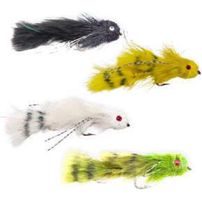 Galloups Dungeon Articulated Streamer Flies - Big Trophy Trout Streamers for Bass Pike - Hand-Tied Double Hook Sculpin Fly Fishing Flies for Rivers and Lakes in Kuwait