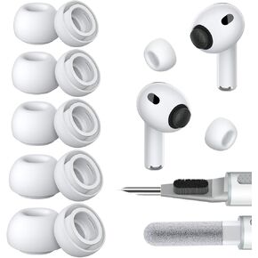 Ear Tips Replacement for AirPods Pro 3, Silicone Earbuds Tip 3 Pairs | Ear Buds Eartips with Cleaner Kit - Buds Replacement Accessories for AirPod Pro 3rd Gen (Assorted S/M/L, White) in Saudi Arabia