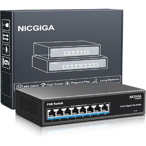 48 Port Gigabit PoE Switch Unmanaged with 48 Port IEEE802.3af/at PoE+@400W, 2 x 1G SFP, NICGIGA 50 Port Network Power Over Ethernet Switch, Desktop/Rackmount in Saudi Arabia