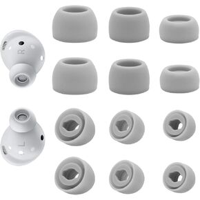 6 Pairs Replacement Eartips for Samsung Galaxy Buds Pro Headphones, Silicone Tips Earbuds Eartips Set, L/M/S Earplug Replacement Accessories (Black, Without Pen) in Saudi Arabia