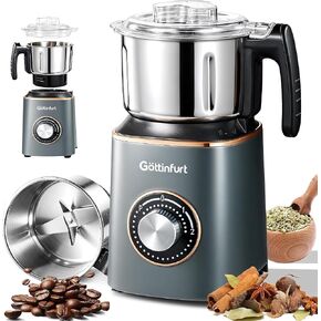 800g Grain Mill Grinder Powerful Electric Stainless Steel Spice Herb Grinder Machine with Detachable Bowl for Wheat, Nuts, Pepper and Coffee Beans in Kuwait
