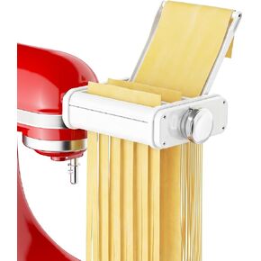 GVODE 3-in-1 Pasta Attachment for KitchenAid Stand Mixer, Pasta Maker | Includes Spaghetti Cutter, Pasta Roller and Fettuccine Cutter, Noodle Maker, Fits All KitchenAid Stand Mixer in Saudi Arabia