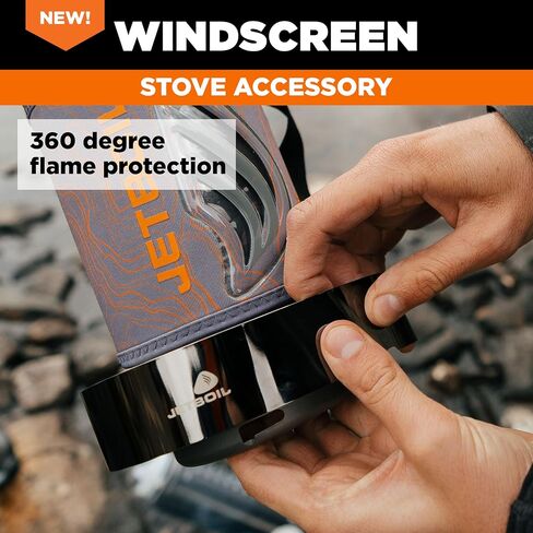 Jetboil WindGuard Accessory for Camping Stoves - Flash 1.0L, Flash 1.8L and Zip 0.8L, New for 2026 in Saudi Arabia