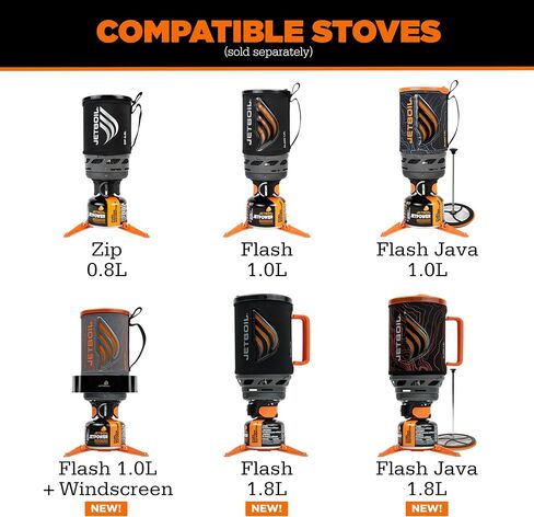 Jetboil WindGuard Accessory for Camping Stoves - Flash 1.0L, Flash 1.8L and Zip 0.8L, New for 2026 in Saudi Arabia