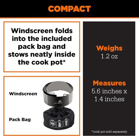 Jetboil WindGuard Accessory for Camping Stoves - Flash 1.0L, Flash 1.8L and Zip 0.8L, New for 2026 in Saudi Arabia
