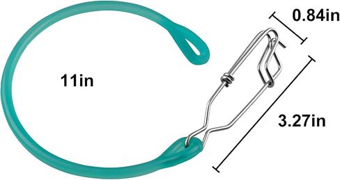 QQZ #371 Downrigger Weight Snubber with Trolling Snap, Green | With trolling snap. Absorbs shock, insulates, prevents snags. Easy grip wet hands. Fits downrigger terminal to weight. in Saudi Arabia