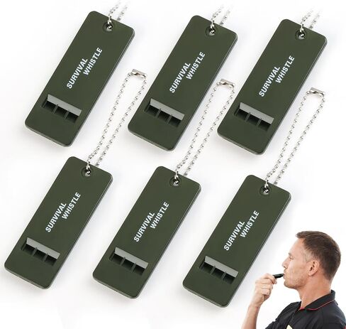 120 dB Emergency Whistles for Teachers, Flat Self Defense Safety Whistle Keychain for Women Outdoor Hiking Dog Signal in Saudi Arabia