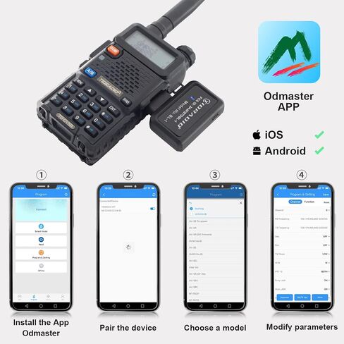 TIDRADIO Ham Radio Wireless Programmer Adapter BL-1:APP & PC BT Programming in Saudi Arabia