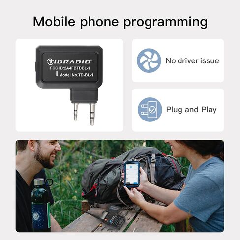 TIDRADIO Ham Radio Wireless Programmer Adapter BL-1:APP & PC BT Programming in Saudi Arabia