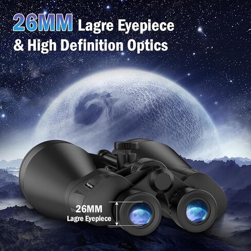 20x80 Astronomy Binoculars for Adults | HD Optics,Bak4 Prism,Low Light Vision for Moon Observation,Wildlife Watching,Waterproof,Tripod,Tripod Adapter,Carrying Case in Saudi Arabia