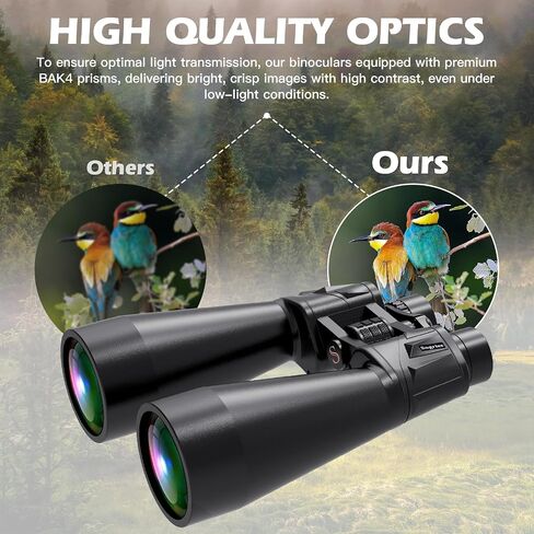 18x70 Professional Astronomy Binoculars for Adults | 70mm Large Aperture,HD Stargazing Binoculars, BAK4 Prism FMC Lens, Waterproof, Low Night Vision,Tripod & Phone Adapter in Saudi Arabia