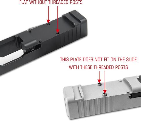 DPP Titanium Optic Adapter Plate for RMR Cut Slide Without Thread Post, Compatible with Holosun 407K/507K/EPS/EPS Carry/RomeoZero and Osight K/S/SE in Saudi Arabia