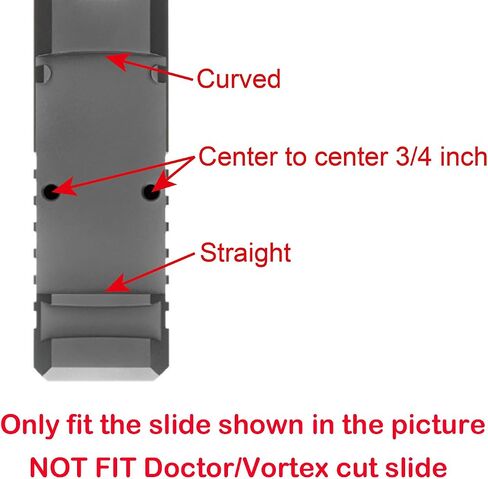 DPP Titanium Optic Adapter Plate for RMR Cut Slide Without Thread Post, Compatible with Holosun 407K/507K/EPS/EPS Carry/RomeoZero and Osight K/S/SE in Saudi Arabia