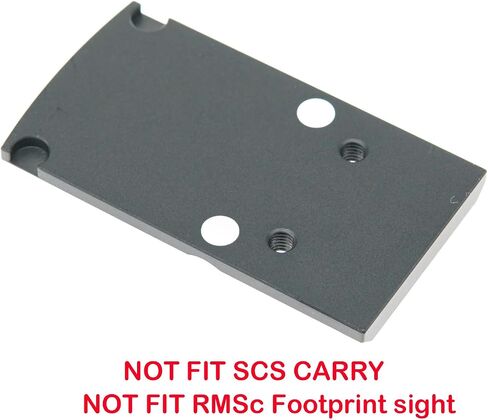 DPP Titanium Optic Adapter Plate for RMR Cut Slide Without Thread Post, Compatible with Holosun 407K/507K/EPS/EPS Carry/RomeoZero and Osight K/S/SE in Saudi Arabia