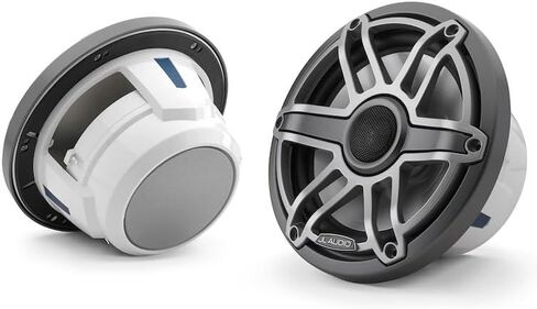 JL Audio M6 Series 7.7" Marine Coaxial Speakers w/Titanium Sport Grille - M6-770X-S-GmTi [010-03075-00] in Saudi Arabia