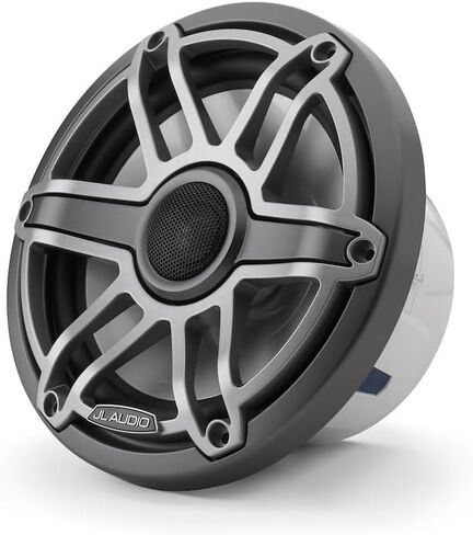 JL Audio M6 Series 7.7" Marine Coaxial Speakers w/Titanium Sport Grille - M6-770X-S-GmTi [010-03075-00] in Saudi Arabia