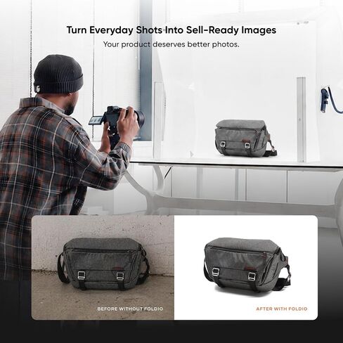 ORANGEMONKIE Foldio4 Portable Photo Studio Light Box, 39" Shooting Space, 120W High-CRI LED Lighting, 4-Channel Dimming Control, Front Halo Bars, Top Hole, Magnetic Quick Setup for Product Photography in Kuwait