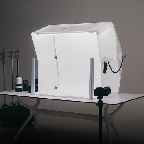 ORANGEMONKIE Foldio4 Portable Photo Studio Light Box, 39" Shooting Space, 120W High-CRI LED Lighting, 4-Channel Dimming Control, Front Halo Bars, Top Hole, Magnetic Quick Setup for Product Photography in Kuwait