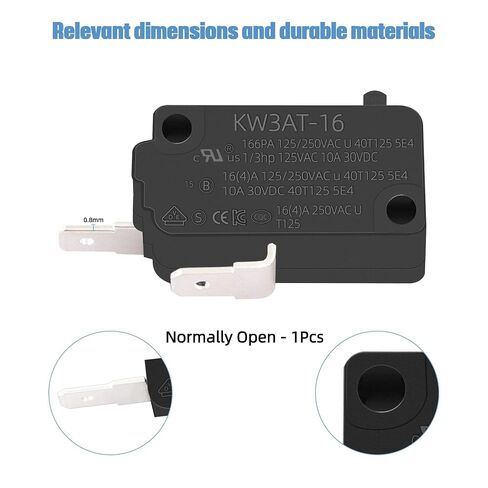 KW3AT-16 Microwave Oven Door Switch 16A 125/250V Door Interloc for KW3A, KW3A-16 (2 Open and 1 Closed) in Saudi Arabia
