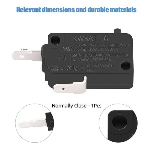 KW3AT-16 Microwave Oven Door Switch 16A 125/250V Door Interloc for KW3A, KW3A-16 (2 Open and 1 Closed) in Saudi Arabia