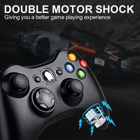 ZHCWM Wireless Xbox Controller for Xbox One, Series X|S, PC,Black | wireless gamepad compatible with Xbox One, Series X|S, and Windows PC. Ergonomic grip, dual vibration , No 3.5mm audio jack in Saudi Arabia