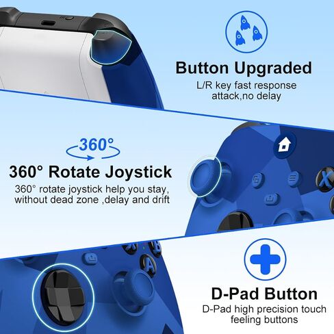 Xbox One Controller,Xbox Controller Wireless for Xbox One, Xbox Series X/S | Wireless Controller with 3.5mm Audio Jack,with 2.4GHz Wireless Adapter,Camo Blue in Saudi Arabia