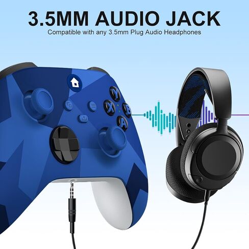 Xbox One Controller,Xbox Controller Wireless for Xbox One, Xbox Series X/S | Wireless Controller with 3.5mm Audio Jack,with 2.4GHz Wireless Adapter,Camo Blue in Saudi Arabia