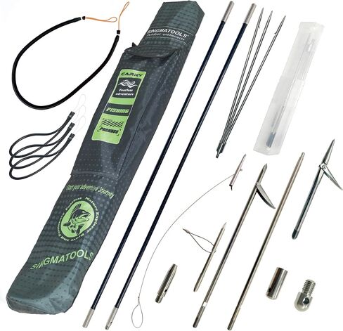 Hawaiian Sling Fishing Spear, 7 ft Carbon Fiber Pole 2-Piece Polespears for Spearfishing, Free Diving, Scuba Diving, Snorkeling in Saudi Arabia