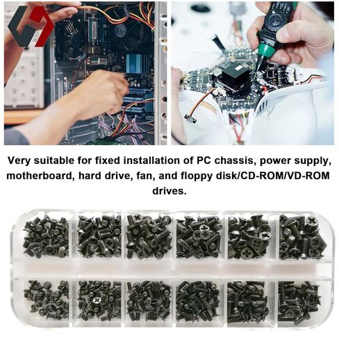 240 Piece Laptop Screw Kit,M2/M2.5/M3 for Computer & Electronics Repair | Fits for Lenovo/HP/Dell/Samsung/Toshiba/IBM laptops,tiny small screws Replacement for HDD,SSD,hard drive installation repair in Saudi Arabia
