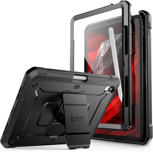 SUPCASE for iPad 11th Gen A16 11" 2025 Case with Screen Protector, Black | Built-in Stand & Pencil Holder, Military-Grade Protection, Protective Cover for iPad 10th Gen 10.9" 2022, Unicorn Beetle Pro in Kuwait