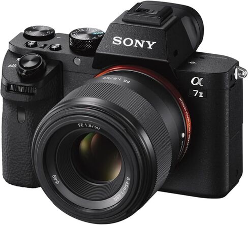 Sony - FE 50mm F1.8 Standard Lens (SEL50F18F), Black | F/1.8 aperture with 50mm focal length and metal mount for portraits, low-light photography and video in Kuwait