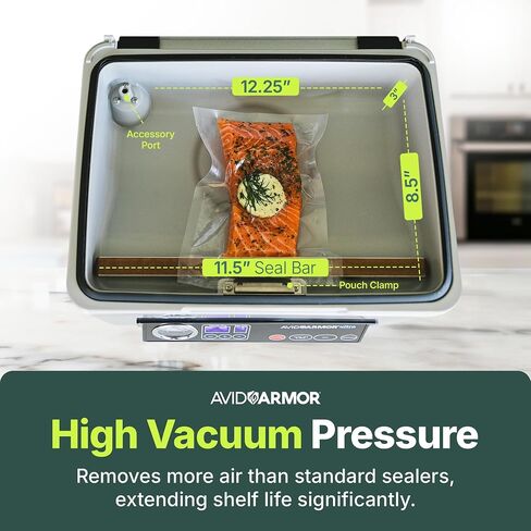 Avid Armor USV20 Chamber Vacuum Sealer Machine – High-Volume 11.5" Sealer | Compact 4L Vacuum Sealer Chamber for Wet Foods – Seals Soups, Sauces and Marinades for Home Kitchens and Serious Food Prep in Saudi Arabia