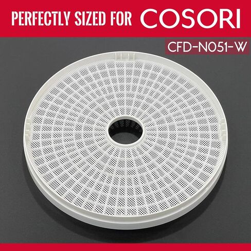 GUCUJI Round Silicone Dehydrator Sheets for COSORI CFD-N051-W, Non-Stick BPA Free, Pack of 5 (Premium Reusable Food Dehydrator Mesh Mats) in Saudi Arabia