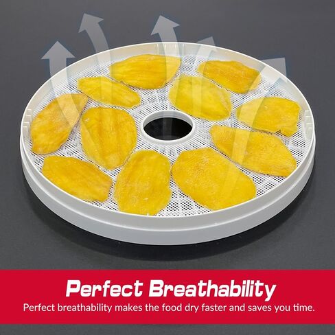 GUCUJI Round Silicone Dehydrator Sheets for COSORI CFD-N051-W, Non-Stick BPA Free, Pack of 5 (Premium Reusable Food Dehydrator Mesh Mats) in Saudi Arabia