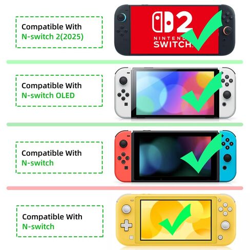 حافظة خرطوشة ألعاب مغناطيسية من ASTONEY مكونة من 96 فتحة متوافقة مع Nintendo Switch 2 وSwitch OLED - منظم ABS أسود منقوش مع صينية سيليكون آمنة للسفر والعرض وتخزين المجموعات in Kuwait