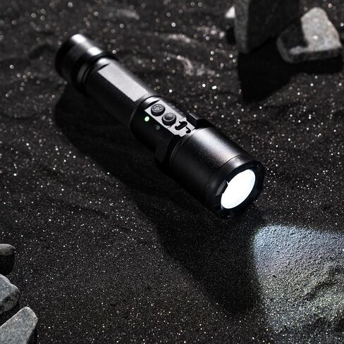 Pain Safari 2000 Tactical Stun Gun Flashlight, 25,000V Self Defense Torch | Rechargeable USB-C, Aircraft-Grade Aluminum, 200 Lumen LED, Non-Lethal Personal Security, Tactical Torch in Saudi Arabia