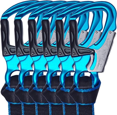 Arborist Speedline Kit 26" (6-Pack) - 29kN 1" Webbing & 35kN Double-Action Snap Hook, Heavy Duty Sling for Climbing, Rigging, Professional Tree Work Gear, Orange in Saudi Arabia