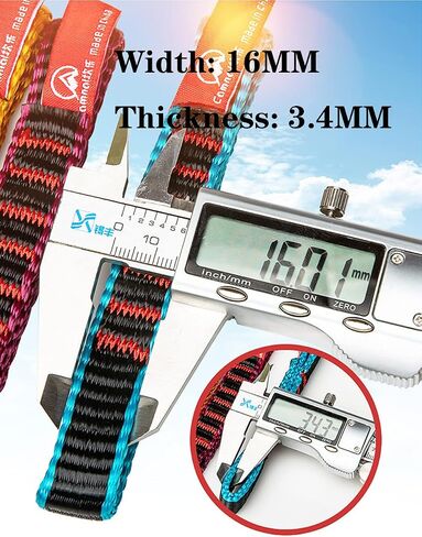 12cm Quickdraw Runner,22KN/4850 Nylon Climbing Sling Runner,Nylon Webbing Apply to Rock Climbing, Mountaineering, Hiking, Downhill, Emergency Equipment, etc(Orange) in Saudi Arabia