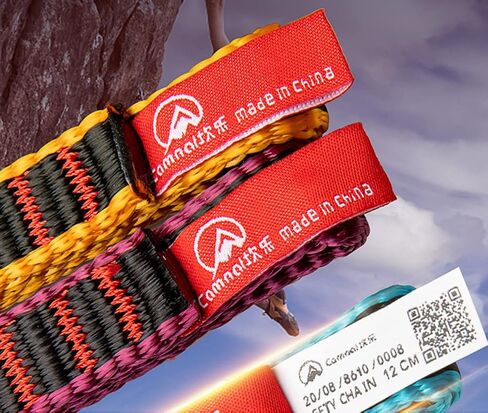 12cm Quickdraw Runner,22KN/4850 Nylon Climbing Sling Runner,Nylon Webbing Apply to Rock Climbing, Mountaineering, Hiking, Downhill, Emergency Equipment, etc(Orange) in Saudi Arabia