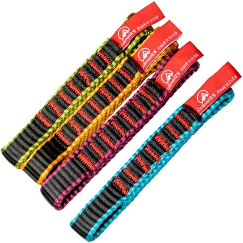 12cm Quickdraw Runner,22KN/4850 Nylon Climbing Sling Runner,Nylon Webbing Apply to Rock Climbing, Mountaineering, Hiking, Downhill, Emergency Equipment, etc(Orange) in Saudi Arabia