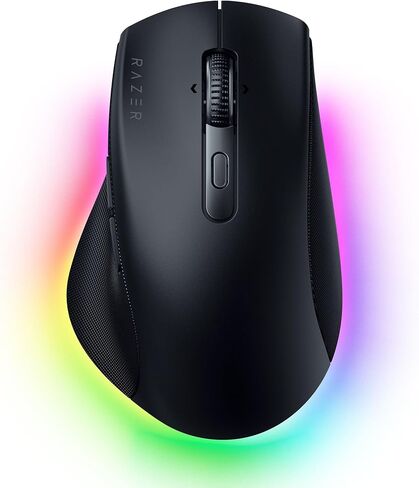 Razer Pro Click V2 Vertical Wireless Mouse, 6 Button Ergonomic Design | One Click AI Prompt, Supports Windows & Mac, Multi Device Connectivity via 2.4GHz, Bluetooth, or USB C Wired Mode, Chroma RGB in Kuwait