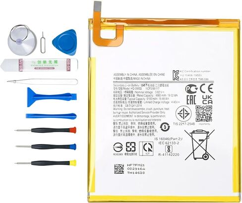 HQ-3565S HQ-3565N Battery Compatible with Galaxy Tab A7 Lite A7 Lite 8.7" 2021 SM-T220 SM-T225 SM-T225C SM-T225N Series with Tools 3.82V 5100mAh 19.48Wh in Saudi Arabia