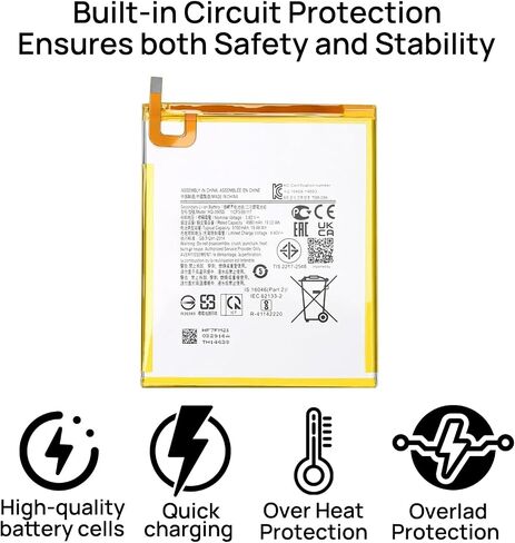HQ-3565S HQ-3565N Battery Compatible with Galaxy Tab A7 Lite A7 Lite 8.7" 2021 SM-T220 SM-T225 SM-T225C SM-T225N Series with Tools 3.82V 5100mAh 19.48Wh in Saudi Arabia